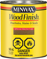 Minwax 224034444 Wood Stain, Special Walnut, Liquid, 946 mL, Can